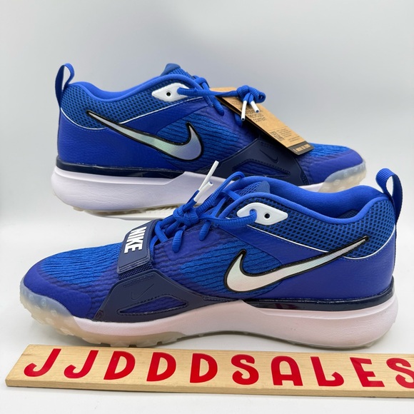 Nike Air Zoom Diamond Elite Turf Baseball Shoes Blue White Promo Men’s Sz 11.5 main image 10